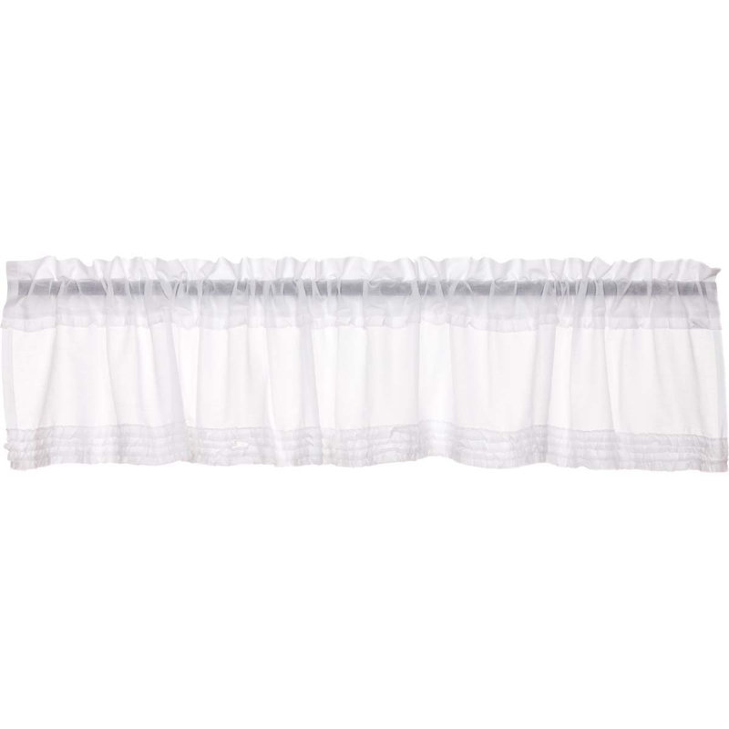Baldwin Cotton Ruffled Window Valance, 16" H x 90" W