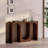 Brown Minimalist Ash Console Table-111355910