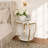 2-Tier Round Sintered Stone Nightstand