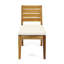 Ensemble de salle à manger d'extérieur en bois d'acacia extensible 6 places avec coussins, sablé naturel et beige
