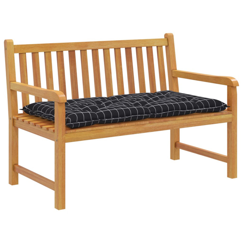 Outdoor 2.8'' Bench Seat Cushion, Black/White