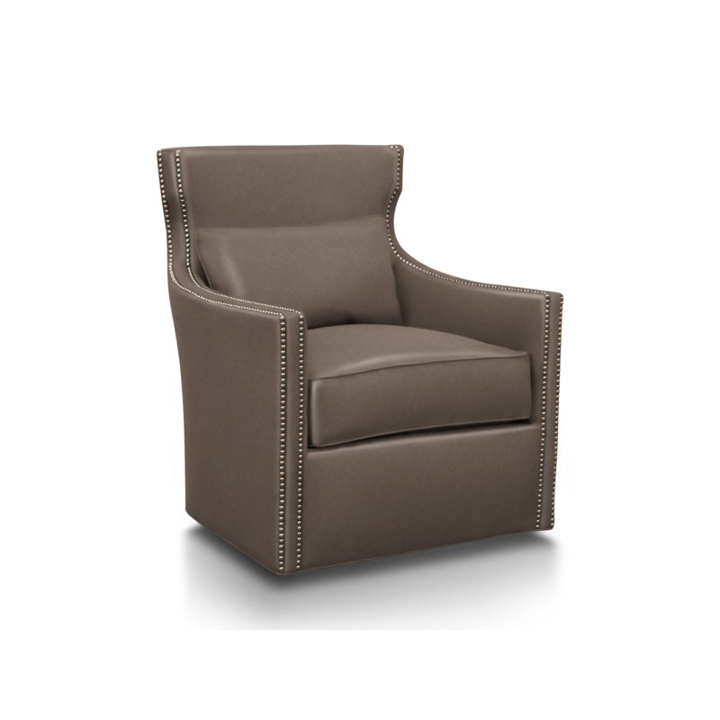Upholstered Swivel Armchair, Evolution Silver Fox