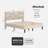 Linen Fabric Bed Frame-367386925-358703349