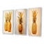 Pinapple Golden Grove - ensemble d'art mural sur toile 3 ananas-1043396071-1043396067
