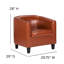 Chaise d'invité en cuir reconstitué-29293400