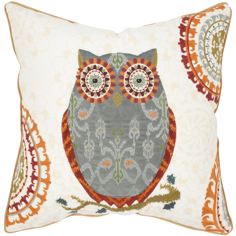 Percy Cotton Throw Pillow, 18" x 18"