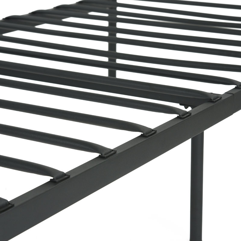 Base de lit 34,8 po Amira, Noir, Simple
