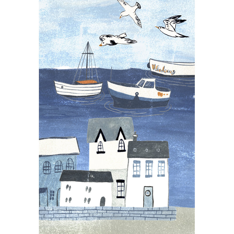 Sailors Rest I by Melissa Wang - Painting, Paper Print, 46cm H x 30cm W