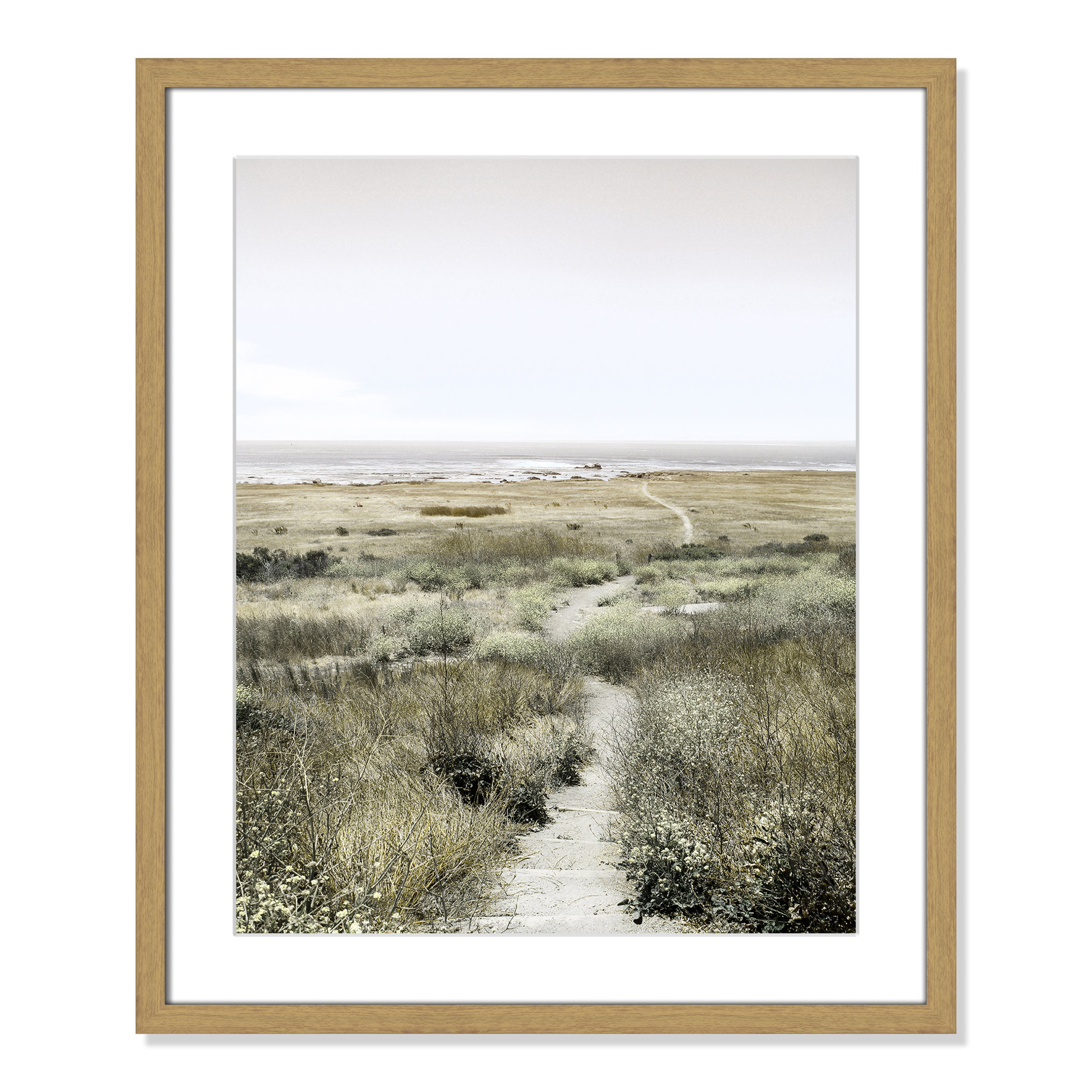 Footpath to Paradise by Danita Delimont - Picture Frame Photograph, 21.5 W x 25.5 H x 0.75 D, Natural Wood Grain
