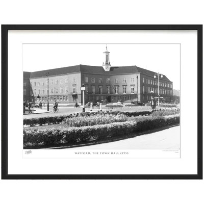 Watford, the Town Hall C1955 1 Piece Single Picture Frame Wall Art