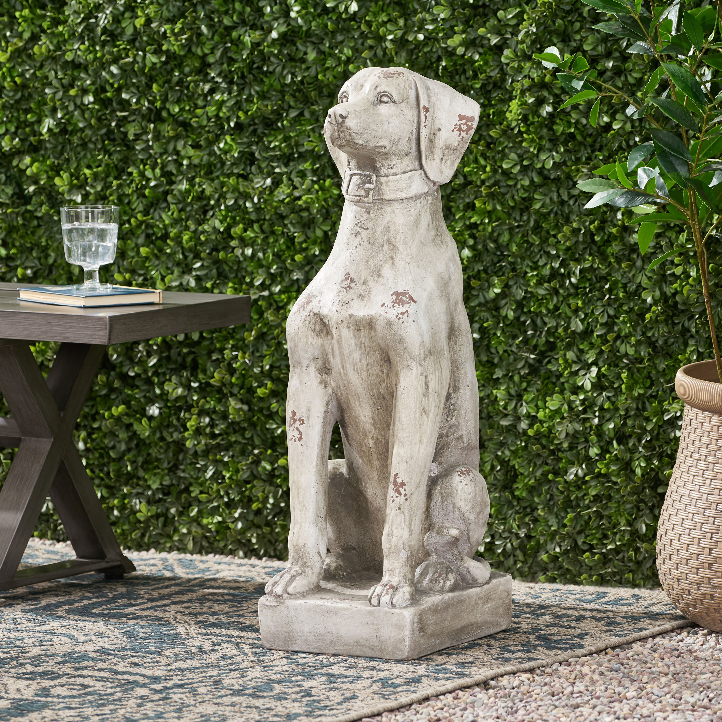 Red Barrel Studio Outdoor Dog Garden Statue & Reviews | Wayfair