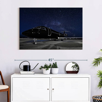 Black Private Jet