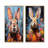 Pop Art Portrayal Of A Rabbit Hues - Rabbit Canvas Prints Set Of 2-106842083-106842087