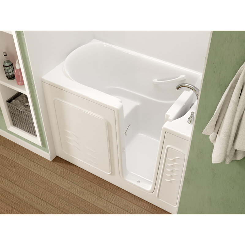 Therapeutic Tubs 30 in. x 53 in. Right Drain Quick Fill Walk-In Soaking Tub in White, White