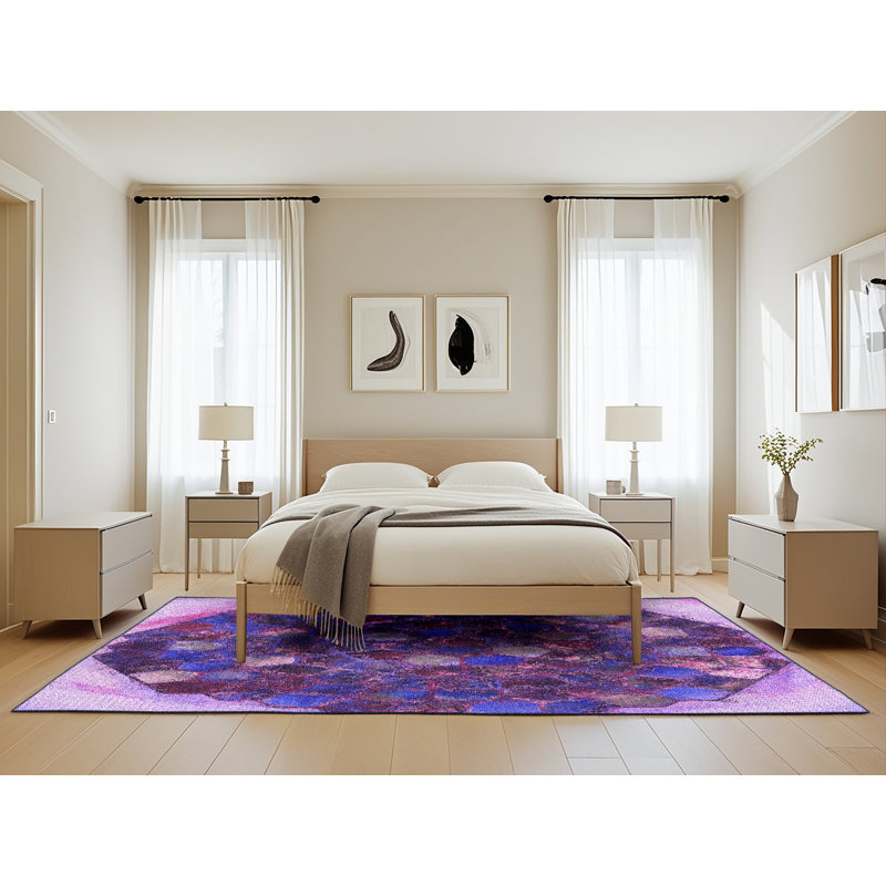 Abstract Indoor Rug, Rectangle 5' x 8'