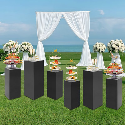 Display Pedestal Stand, Metal Display Pedestal Stands, Display Pillars For Birthday Party Wedding