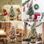 Arbre de Noël enneigé 3 pi, 78 DEL 8 modes, alimenté par batterie avec base Gingerman pour intérieur / extérieur