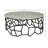 Sebastian Aluminum Coffee Table, Deep Gray