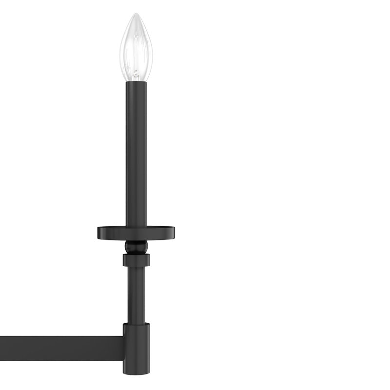 Briargrove 8 - Light Candle Style Classic / Traditional Chandelier, Matte Black