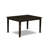 7 Piece Kitchen Table & Chairs Set Consist of a Rectangle Dining Table with Pedestal and 6 Linen Fabric Dining Room Chairs, 42x72 Inch, Cappuccino-112575352