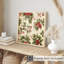 Fleurs de Noël florales, reproduction d'art classique sans cadre-838419918