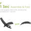 Chaise Adirondack pliante en plastique Smilja-226477019