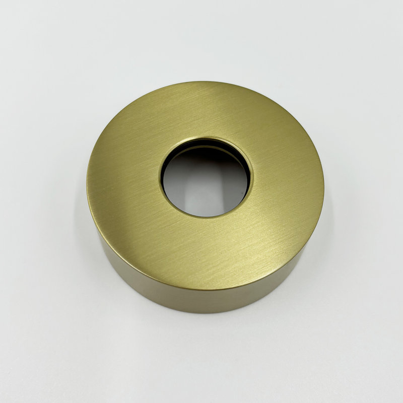Bras de douche à fixation plafond 10 x 2,8 x 1,8 pouces, acier inoxydable, monobloc, fini or brossé, Brushed Gold