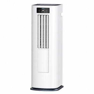 AIRPLUS 7500 BTU Portable Air Conditioner Cools 550 Sq. Ft. with Dehumidifier, Remote, Sleep Mode, Quiet Cooling for Bedroom