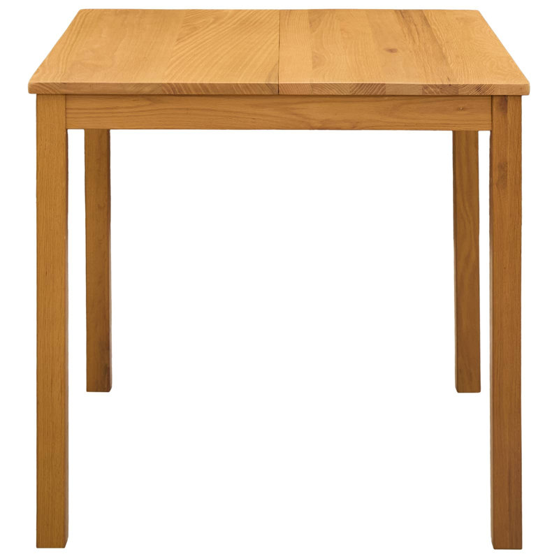 Solid Wood Base Dining Table, 75cm H x 110cm W x 75cm D