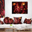 Conception abstraite rouge 3D - oreiller imprimé abstrait-29604343-29604339