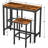 Bar Table Set, Pub Tables Bar Height With Stools Set Of 2, Bar Chairs Under Counter Height Table For Small Spaces, Industrial Dining Table Sets For Kitchen, Living Room