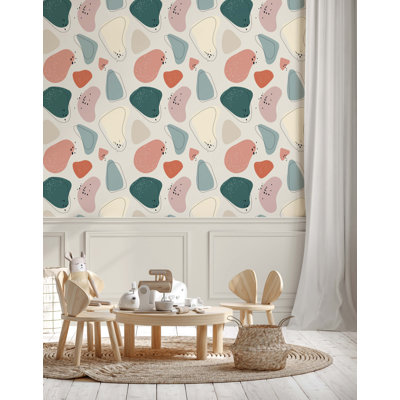 Childrens Abstract Shapes Wallpaper