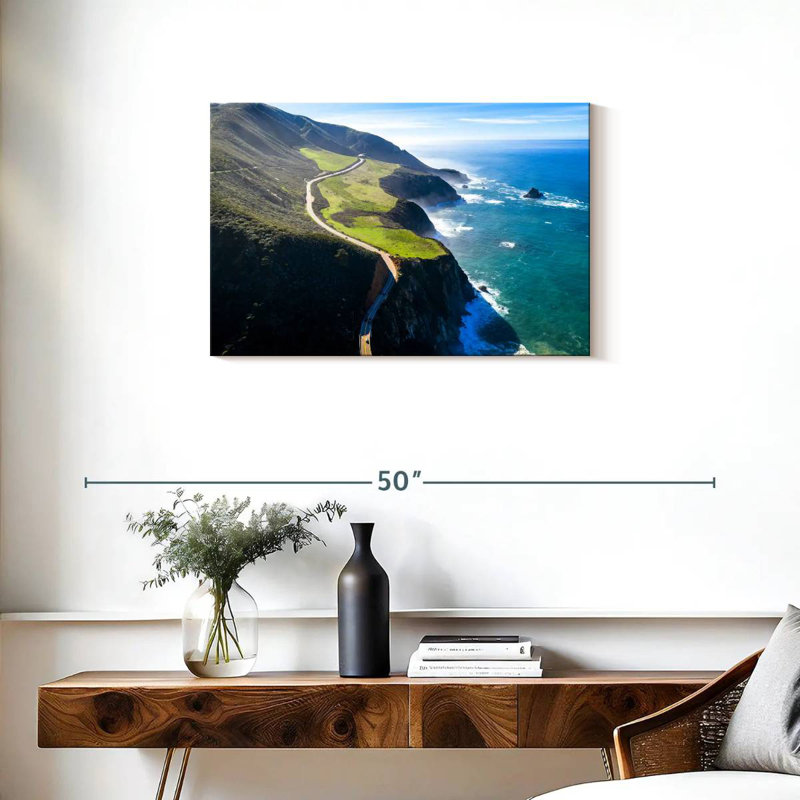 Gillard Pacific Coast Highway Cliff, H 20 po x l 30 po