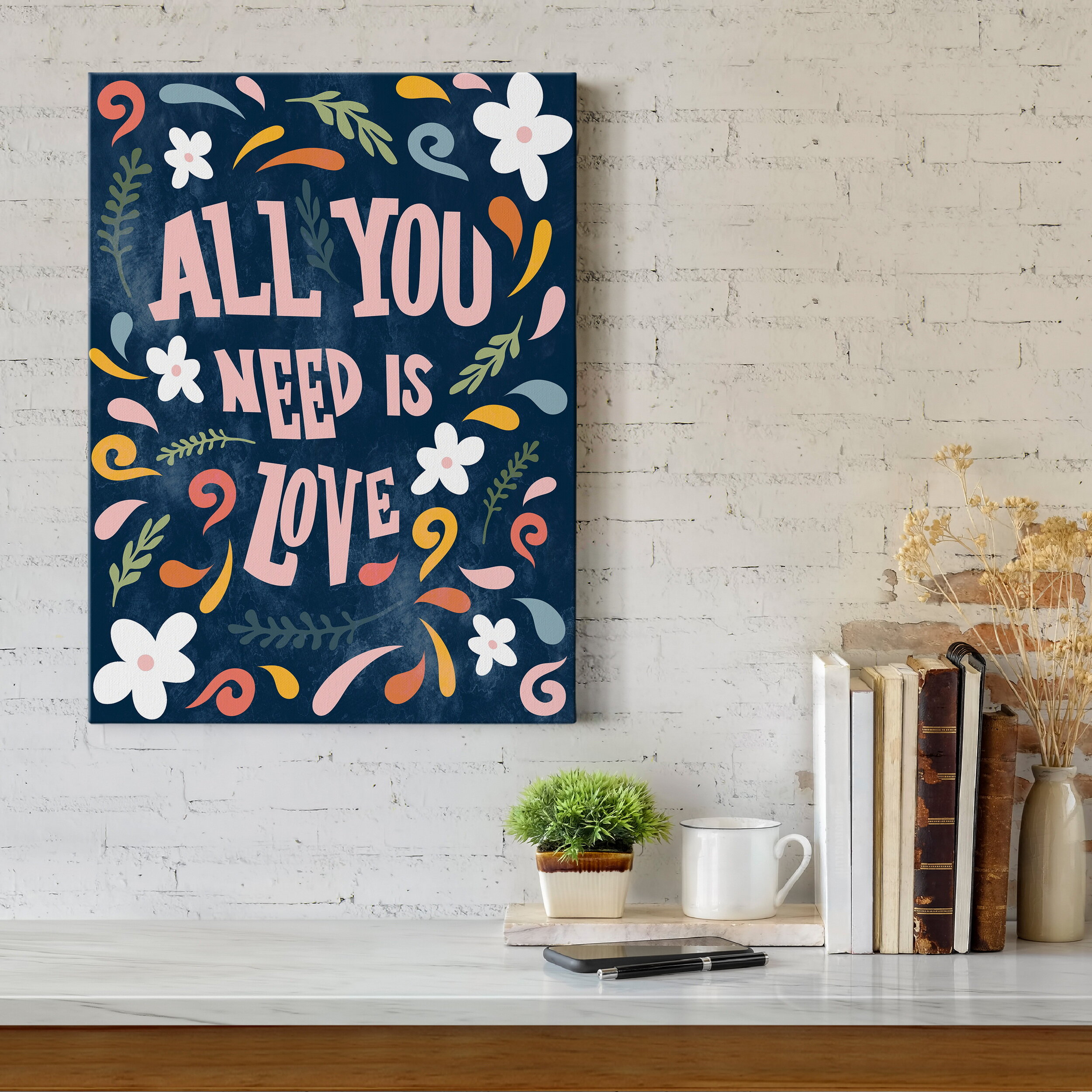 all you need is love framed wall art