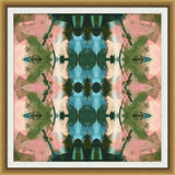 Peacock Kaleidoscope 3 Framed Print