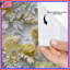 Rideaux de douche complexes à motif floral jaune extra long-1098677237