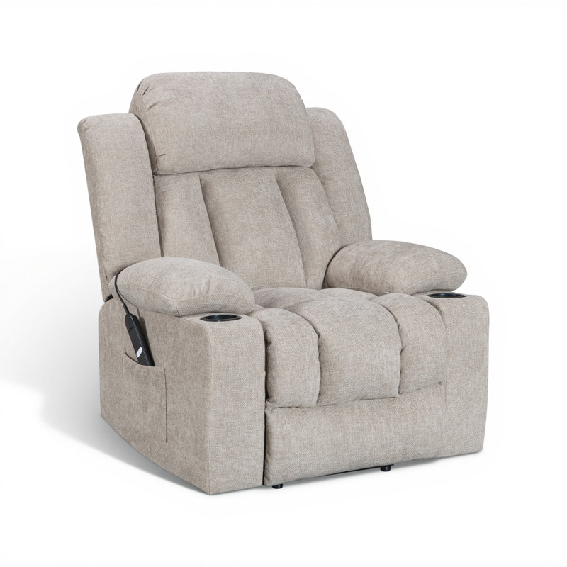 94cm Wide Chenille Lift Assist Standard Recliner