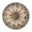 Table de bout d'extérieur pliable Silvester avec plateau en mosaïque de céramique beige et cadre en fer noir, 14 po x 14 po x 22 po, table d'appoint de patio pour le jardin, balcon, style transitionnel