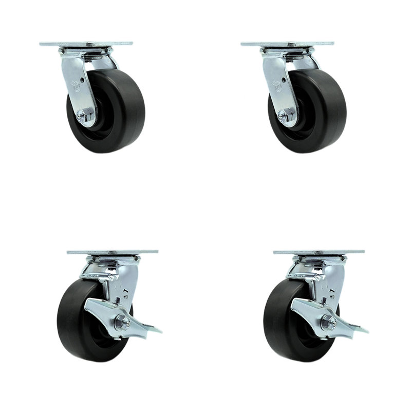 olefin Caster Set with Ball Bearings