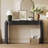 Oval Top and 2 Drawers Console Table-1577399267