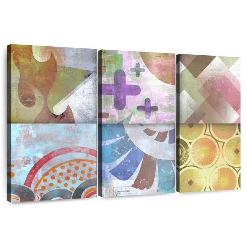 Contemporary Geometric XI, 36" H x 57" W