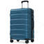 Valise 24 po Hardshell ABS à carreaux, valise de voyage extensible durable avec roulettes, serrure TSA