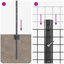 Vidaxl Fence With Posts Steel-116797749-116797754