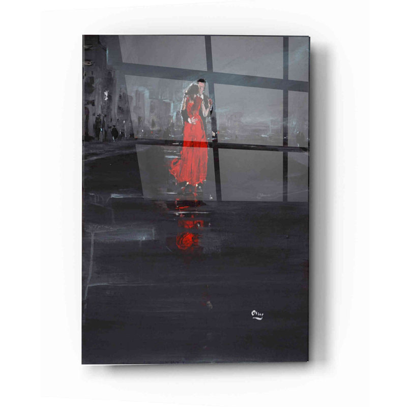 Art mural en verre épique «Noir» par Oscar Alvarez Pardo, 16 po x 24 po, H 24 po x l 16 po x P 0,12 po
