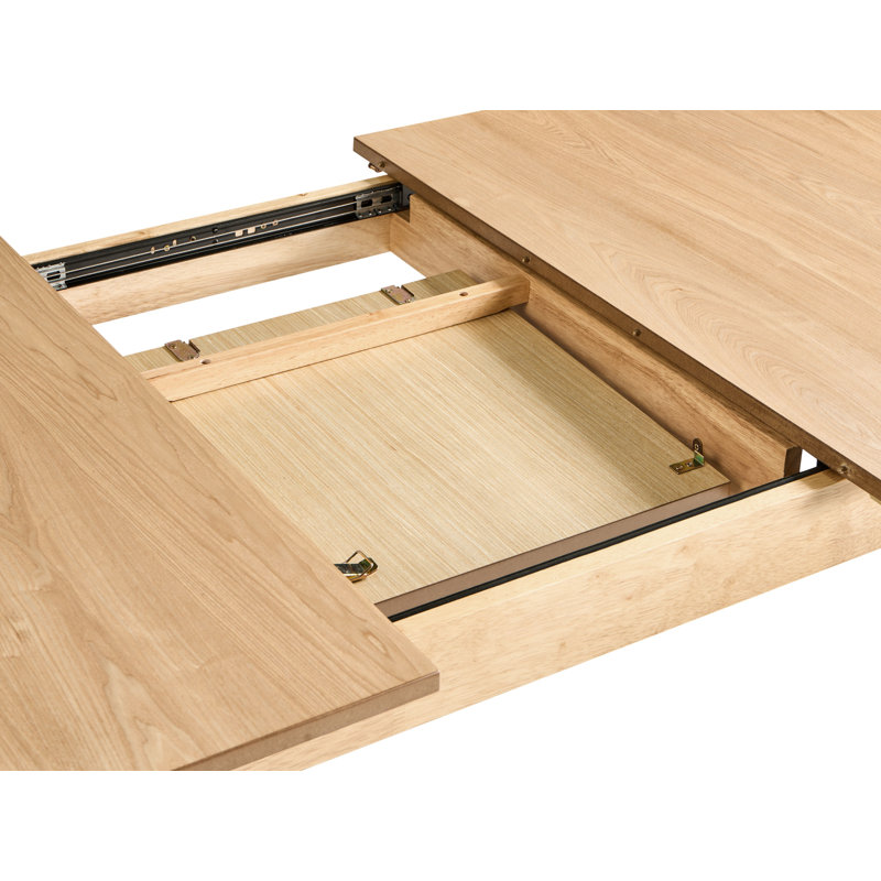Extending Dining Table Light Ash Wood 180/220 cm 90 cm
