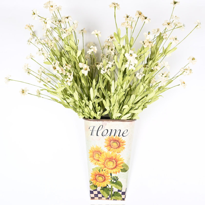 Arrangement de fleurs de soie artificielles en pot