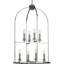 Lustre à niveaux 8 lumières lanterne Gatun-36444770