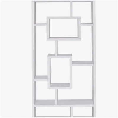 Bibliothèque blanche à 10 niveaux