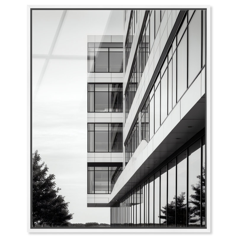 Glass Labyrinth II High-Gloss Frameless Acrylic Glass Wall Art Architecture Print by Oliver Gal, Ready to Hang, 16 x 20