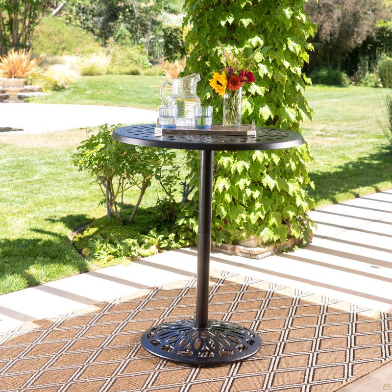Cast Aluminium 35'' Round Bar Table